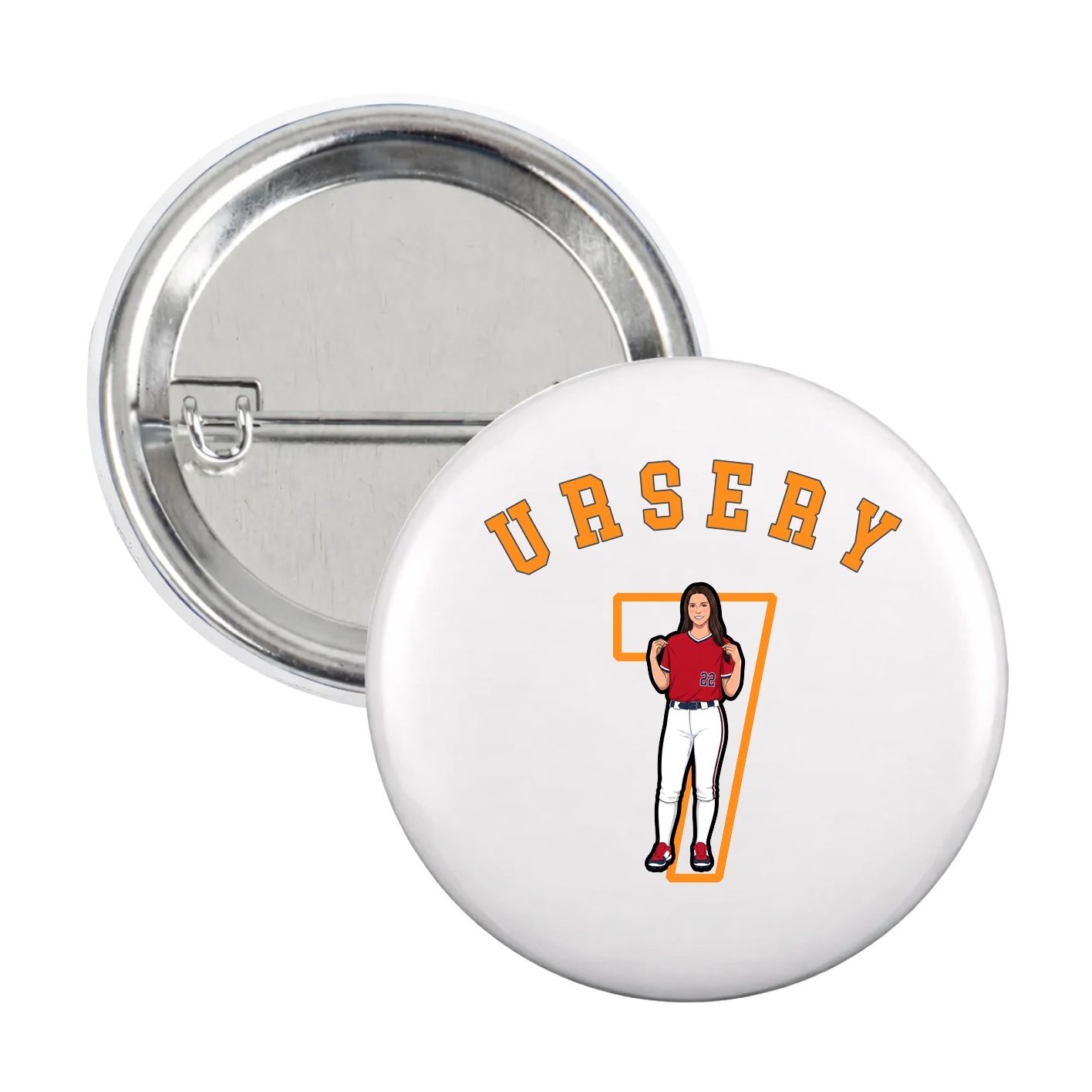 Game Day Button — Shirsey Arch in White