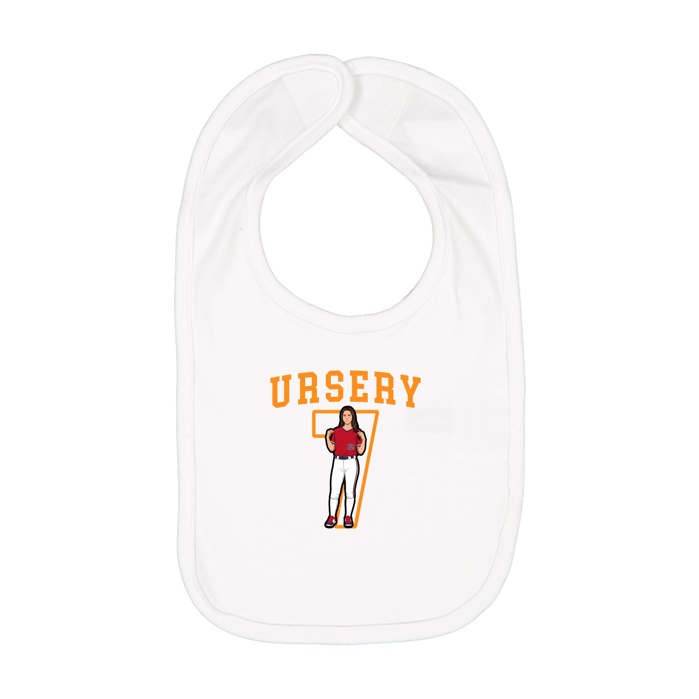 Infant Bib — Shirsey in White