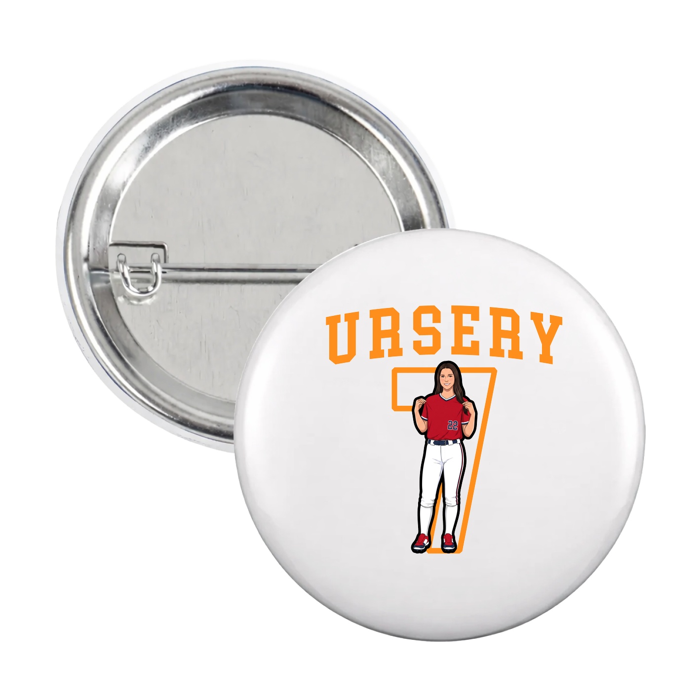 Game Day Button — Shirsey in White