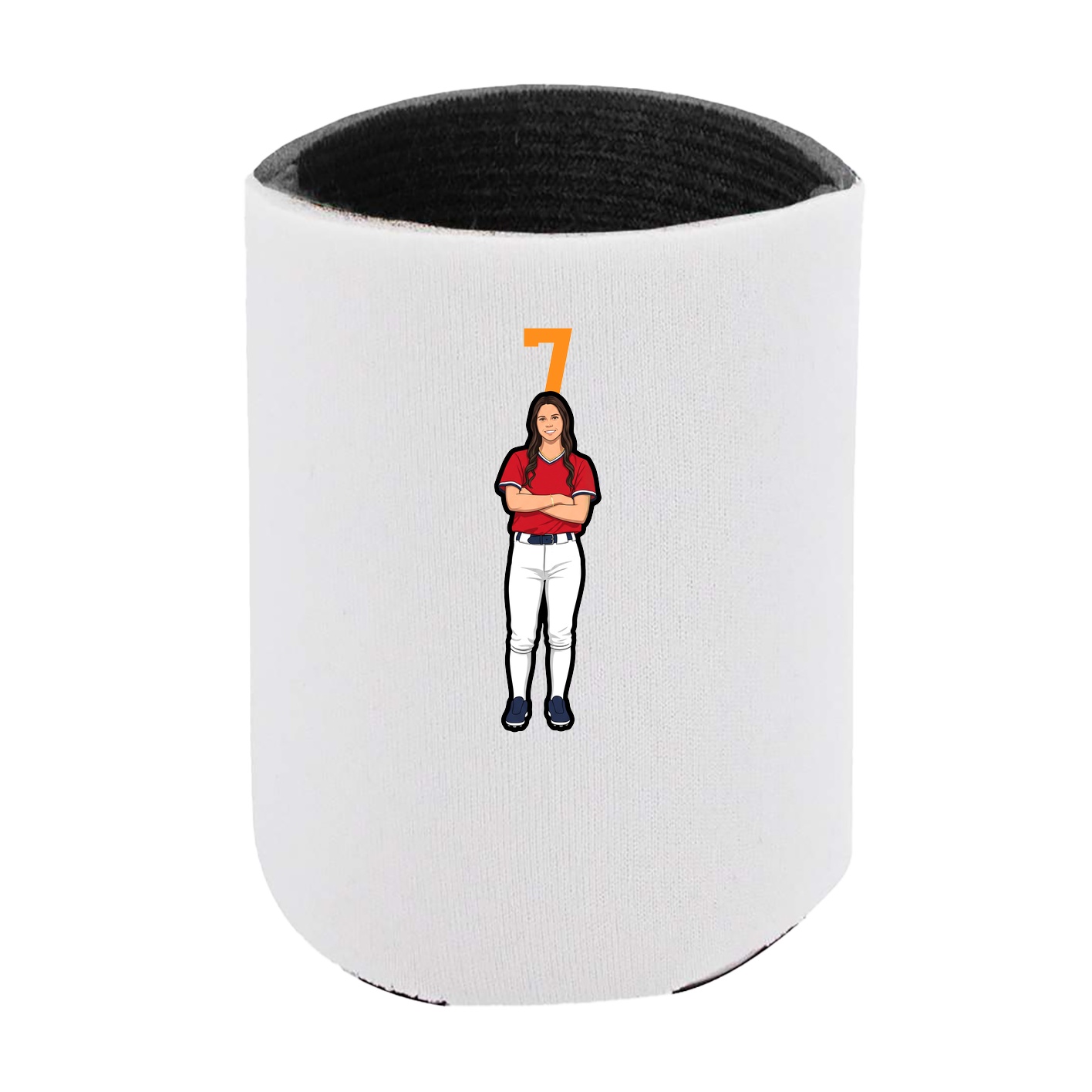 Can Holder — Number Top in White
