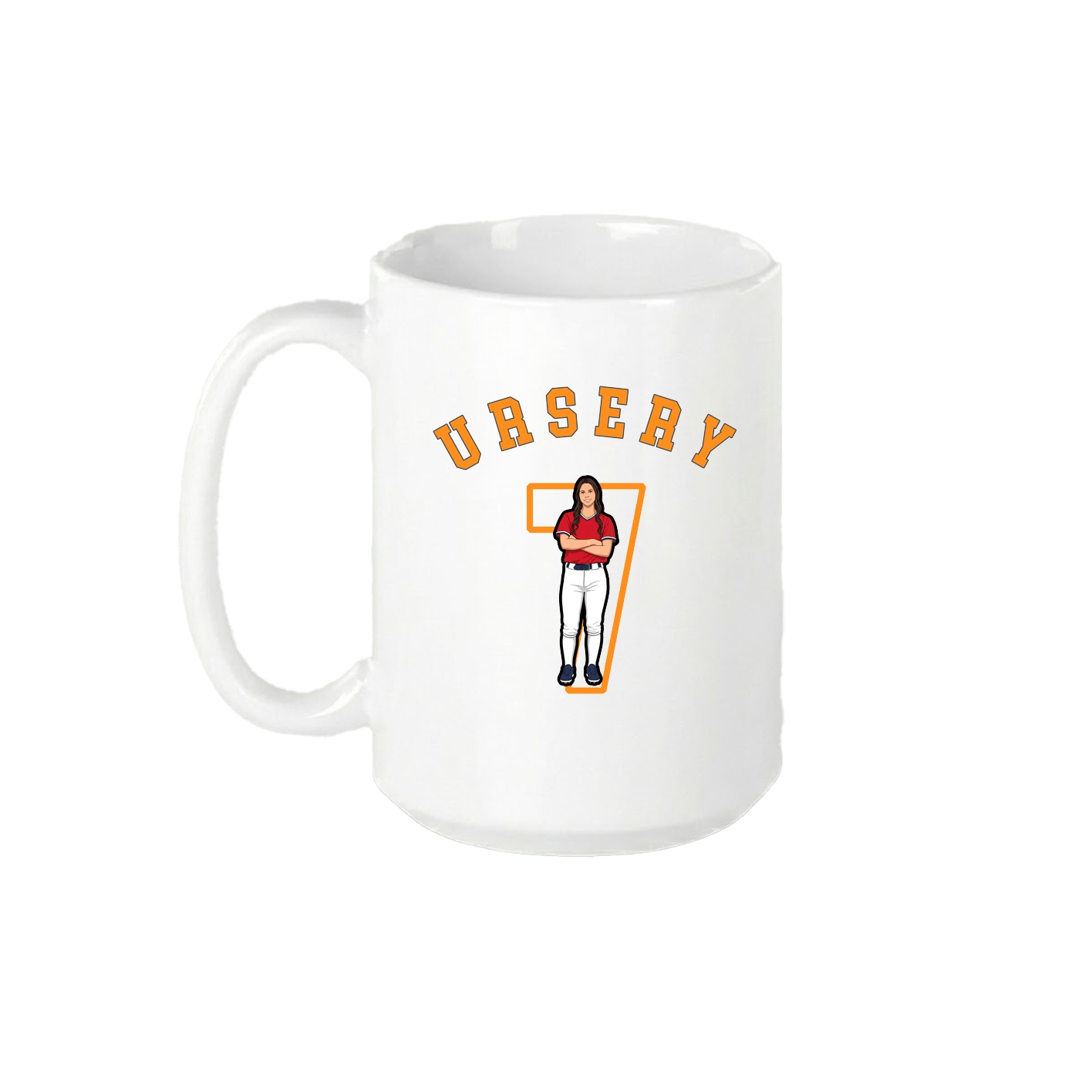 15oz Coffee Mug — Shirsey Arch in White