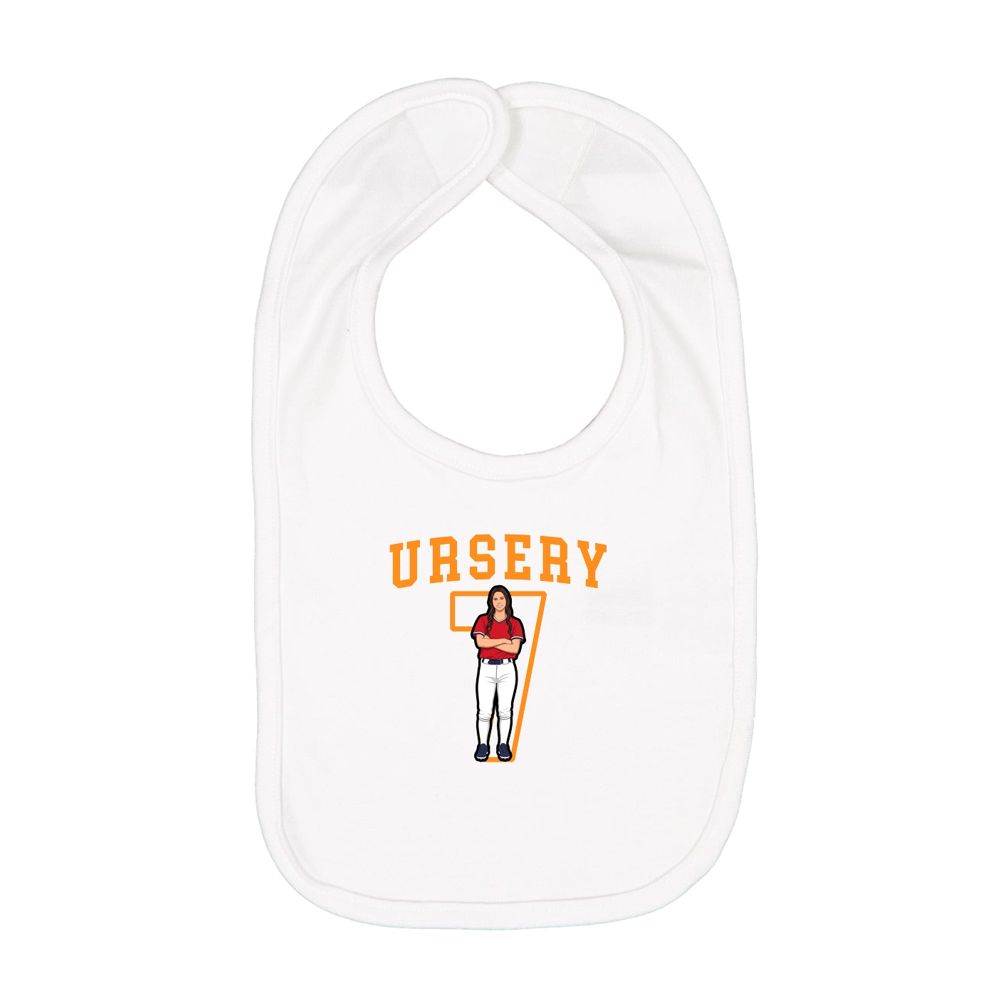 Infant Bib — Shirsey in White