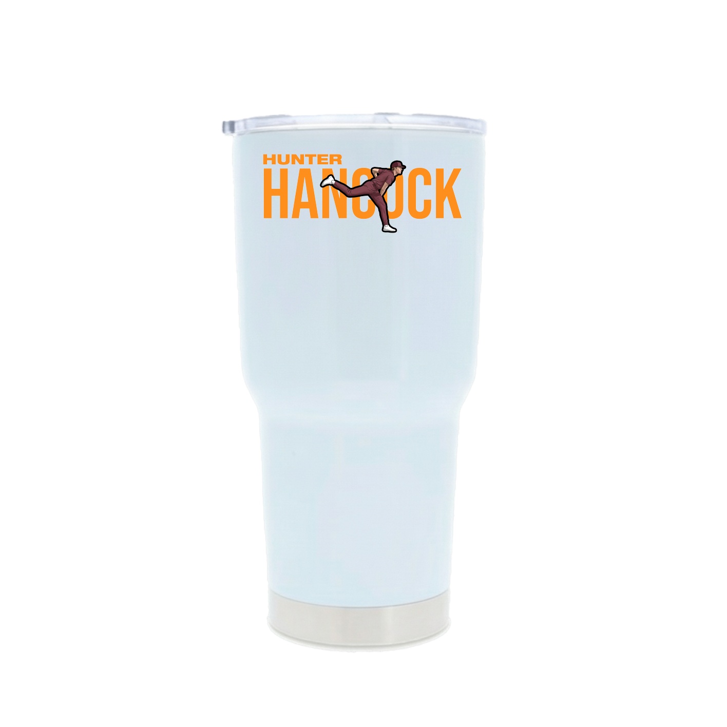 30oz Stainless Steel Tumbler — Player Name in White