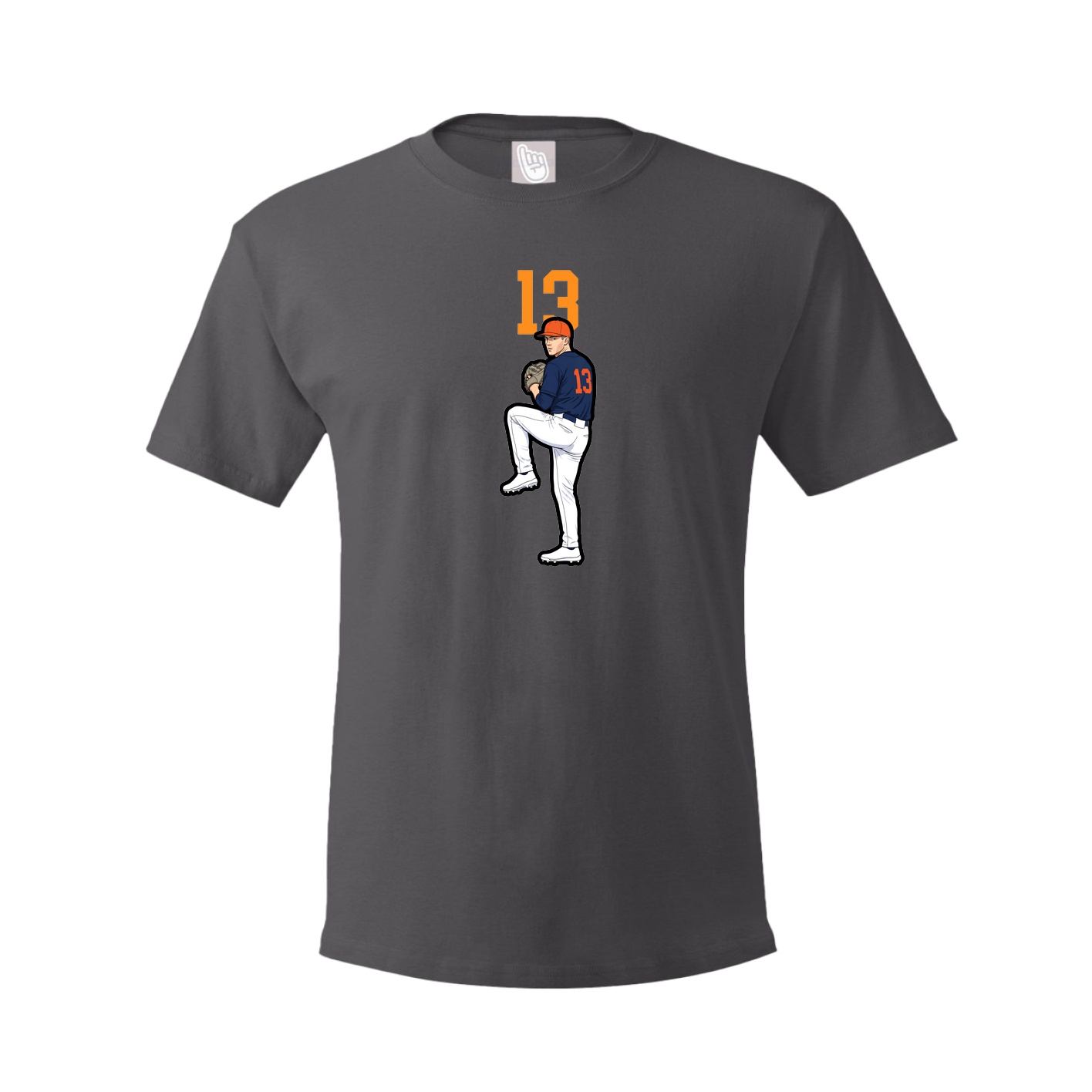 Tee — Number Top in Grey
