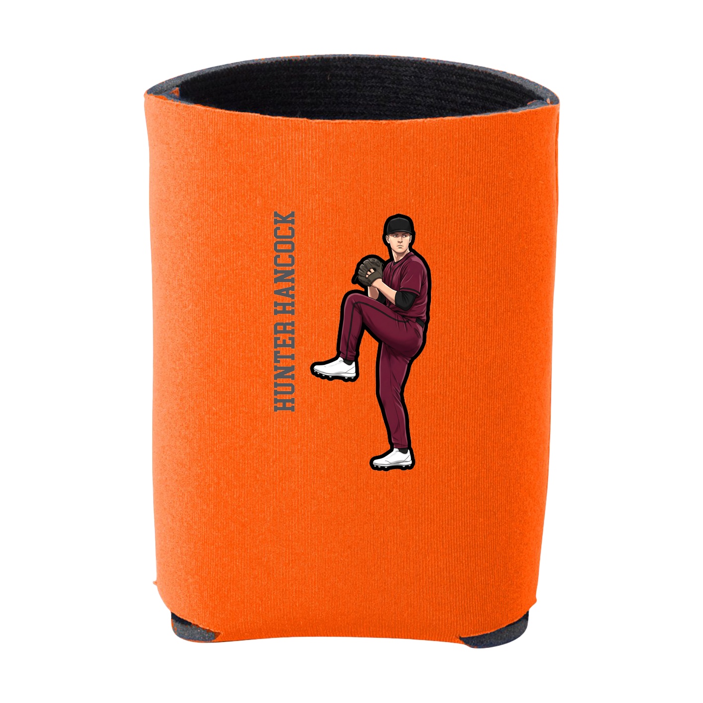 Can Holder — Name Vertical in Orange