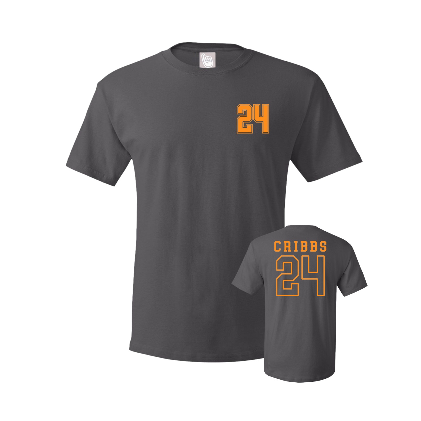 Tee — Chest Back in Grey