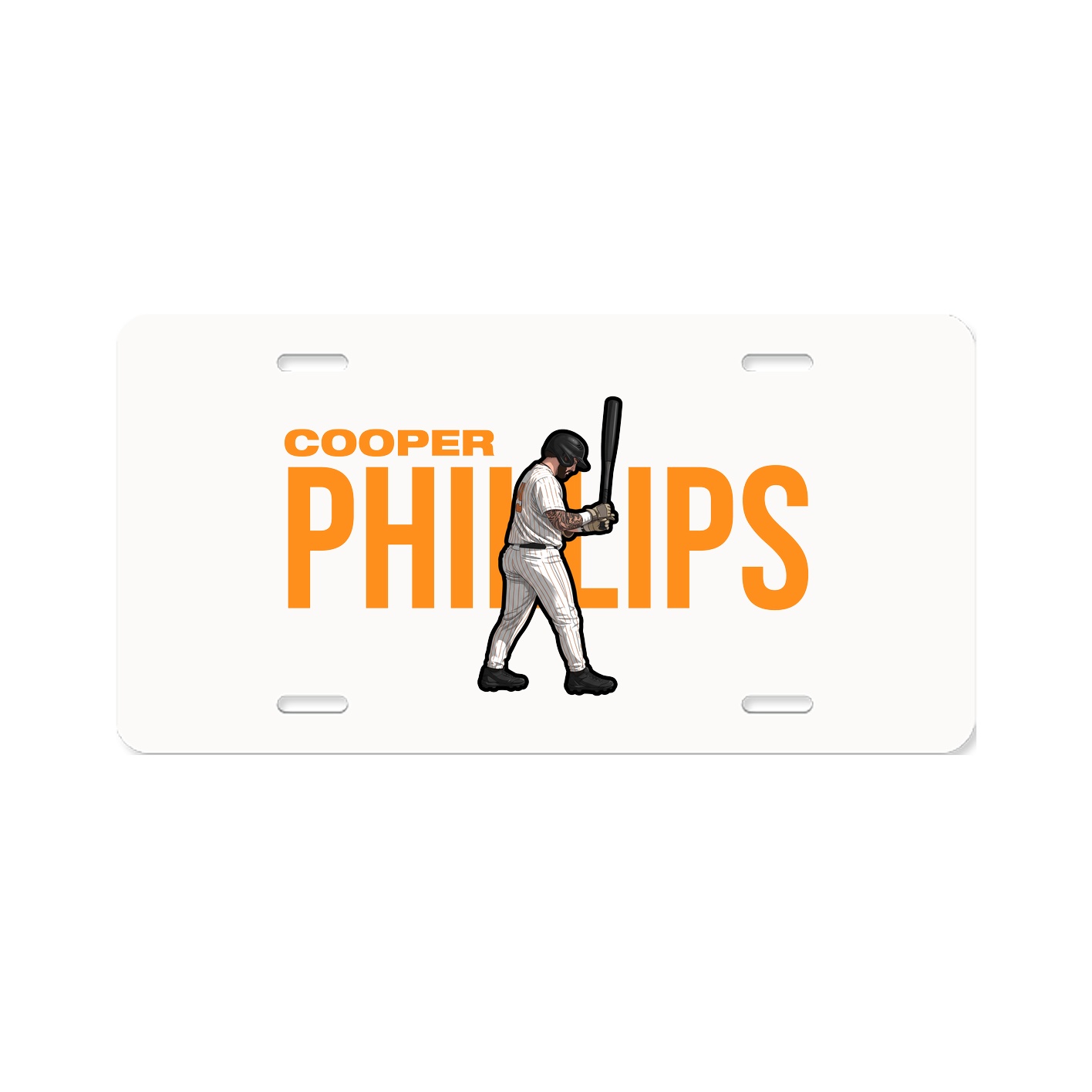 License Plate — Player Name in Classic