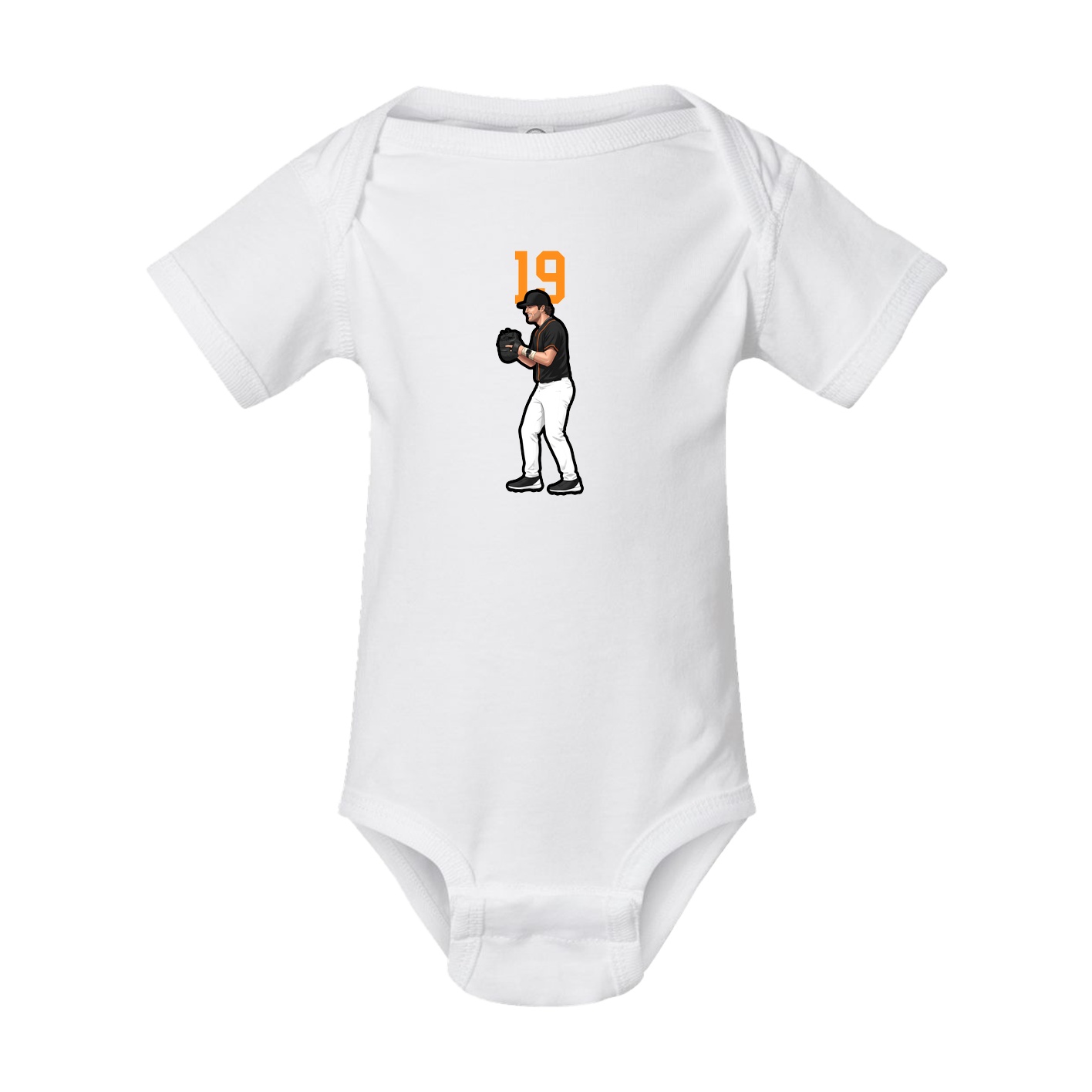 Baby Onesie — Number Top in White
