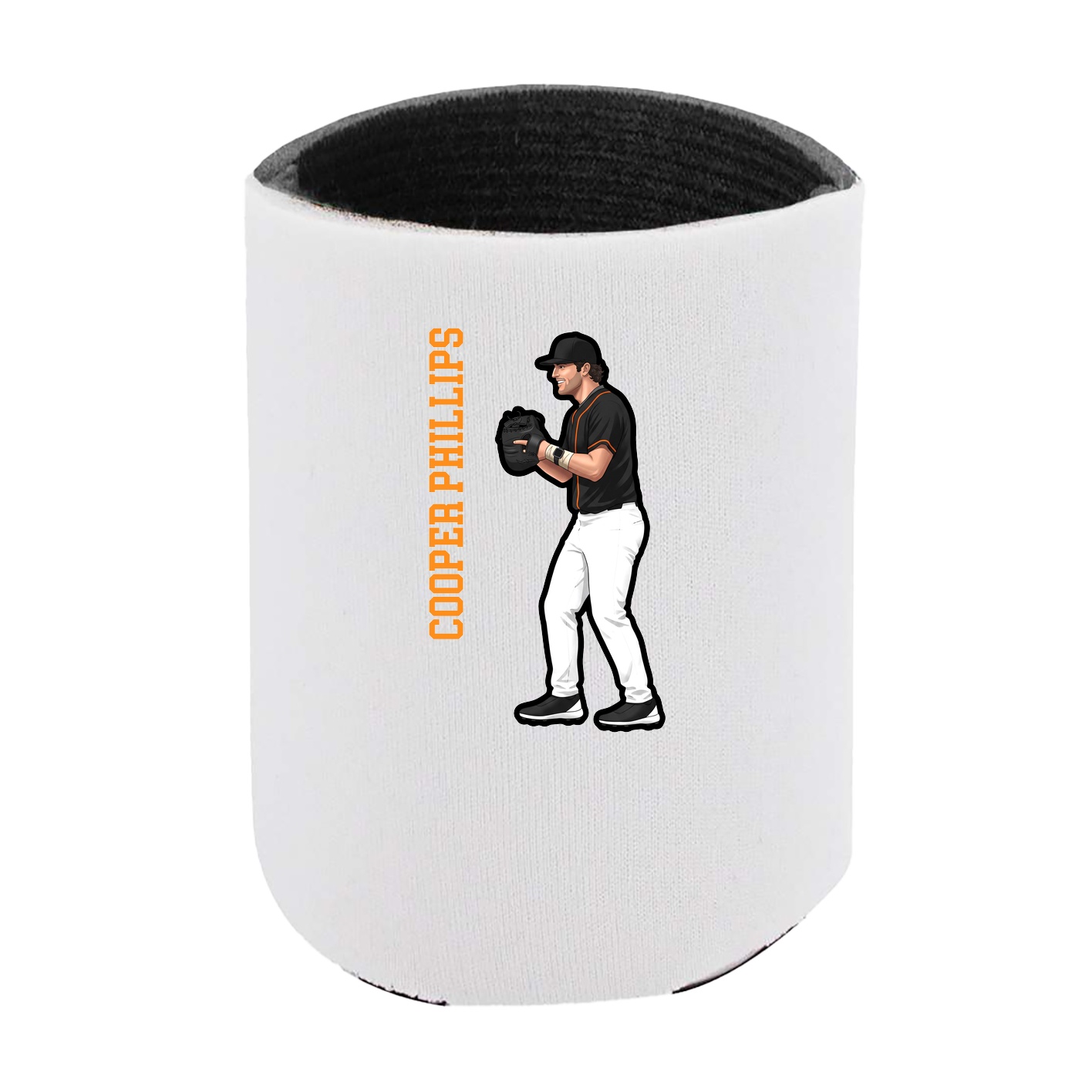 Can Holder — Name Vertical in White