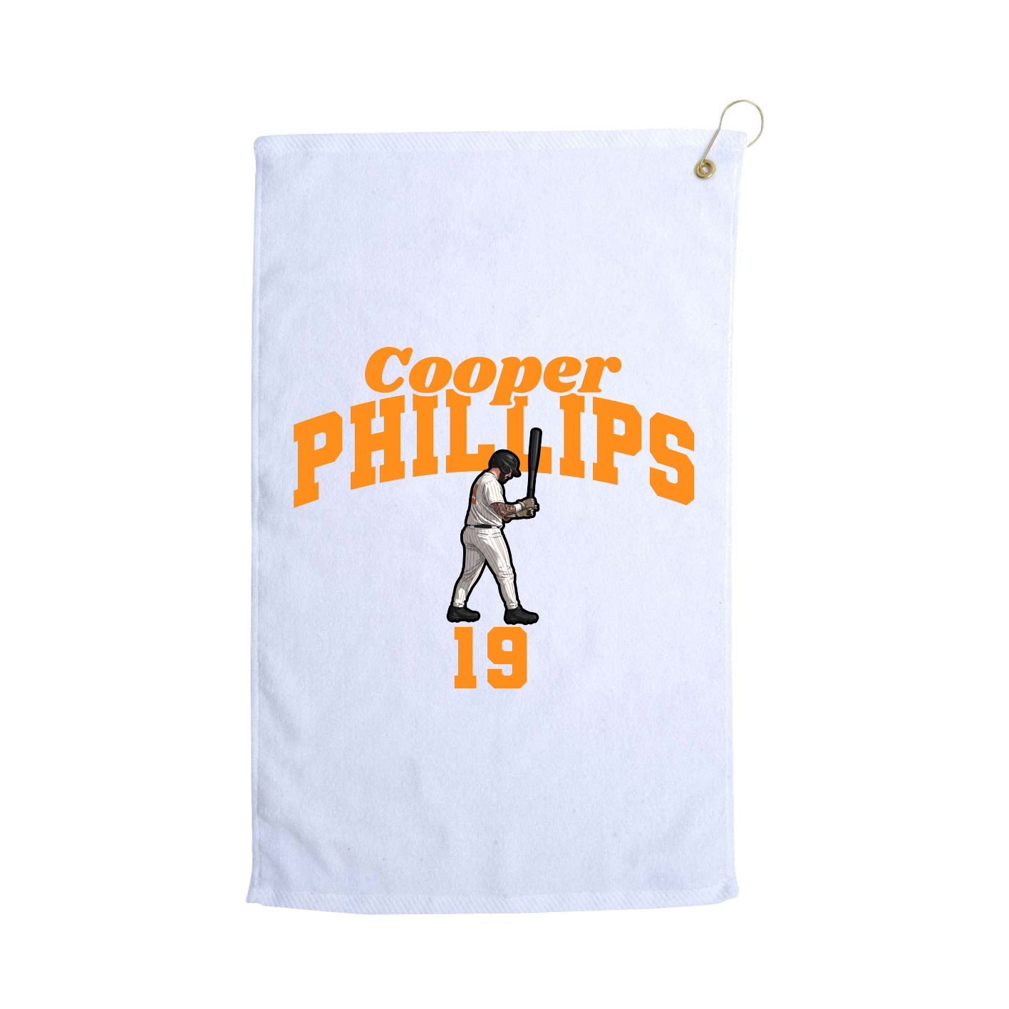 Golf Towel — Signature Arch in White