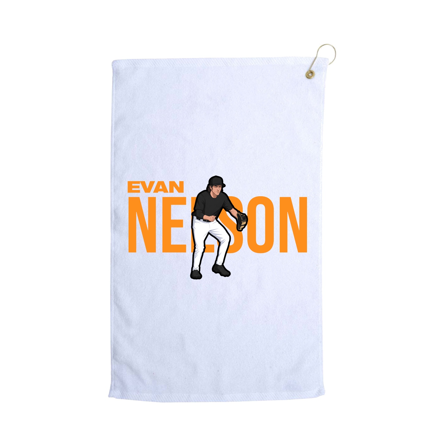 Golf Towel — Player Name in White