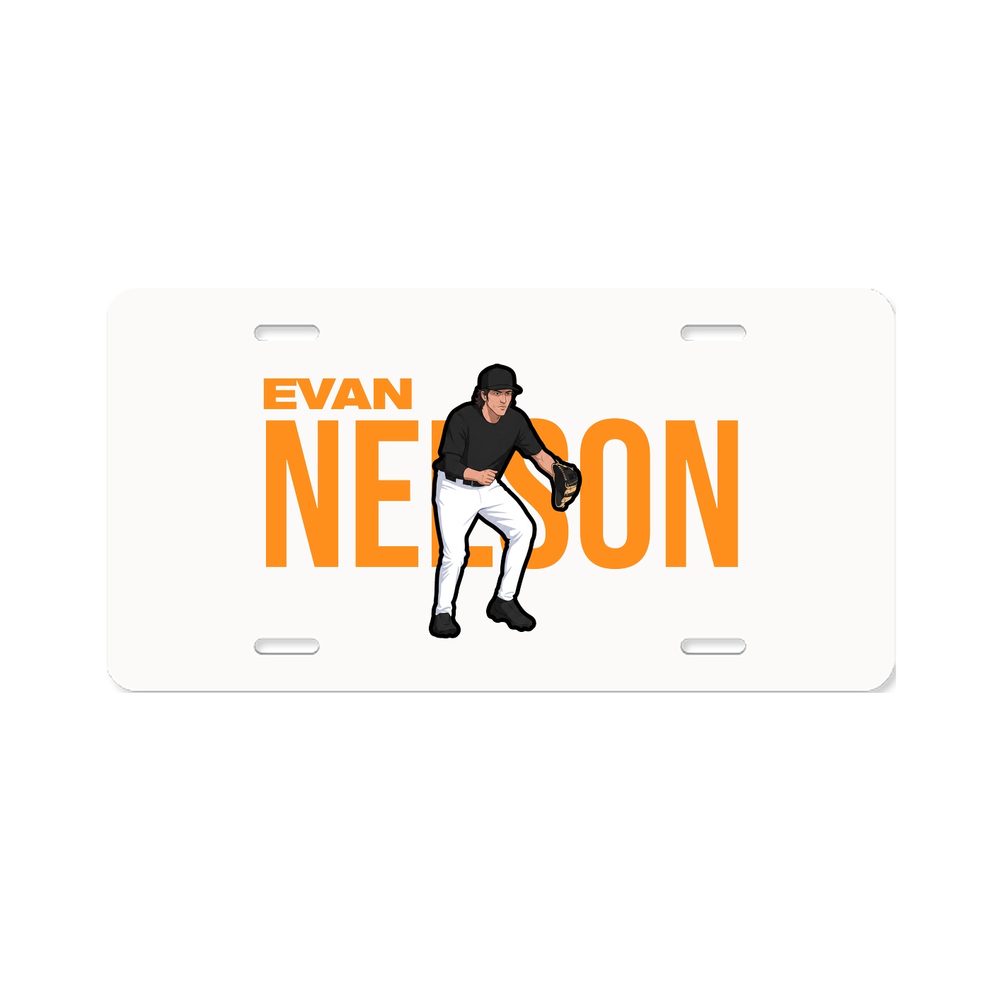 License Plate — Player Name in Classic