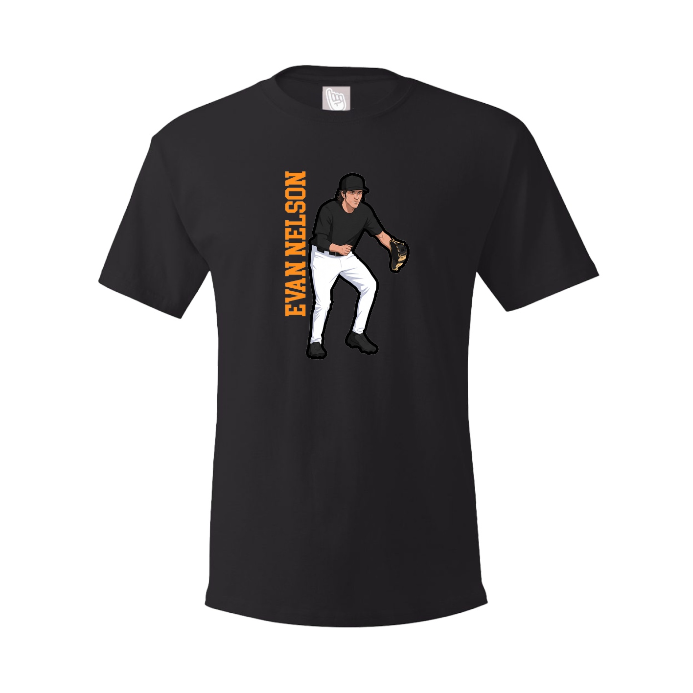 Tee — Name Vertical in Black