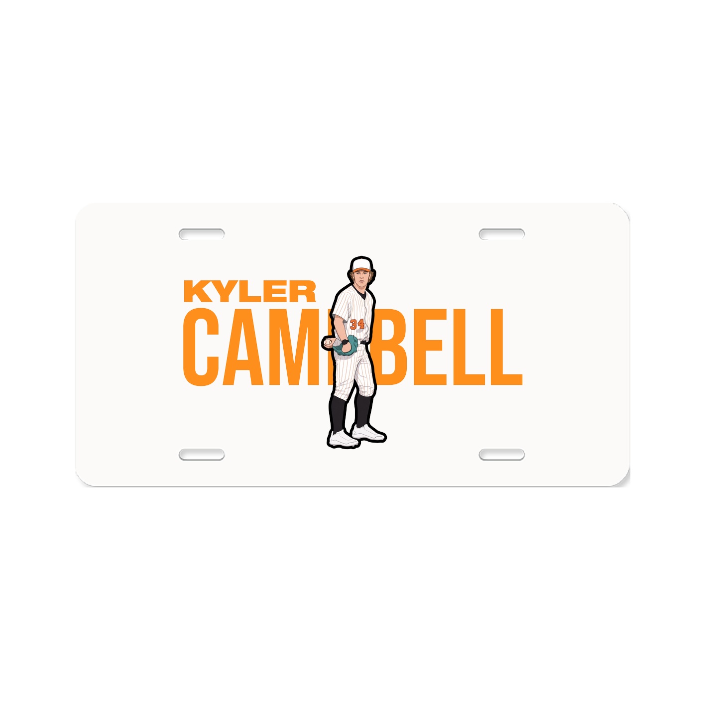 License Plate — Player Name in Classic