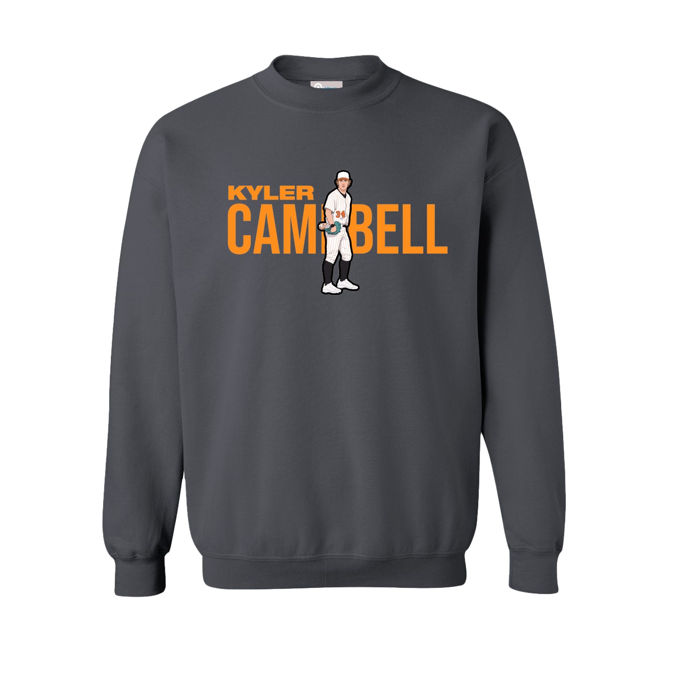 Fleece Crew — Player Name in Grey