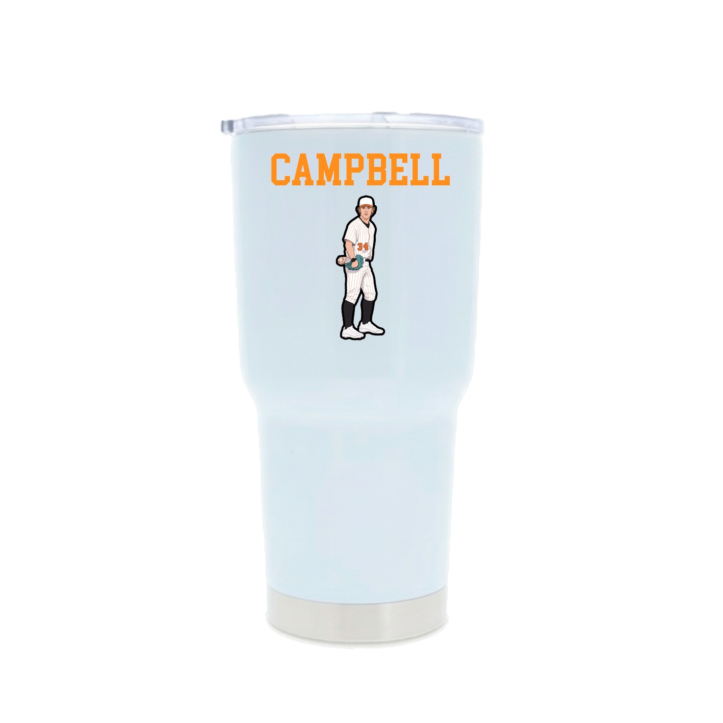 30oz Stainless Steel Tumbler — Shirsey in White