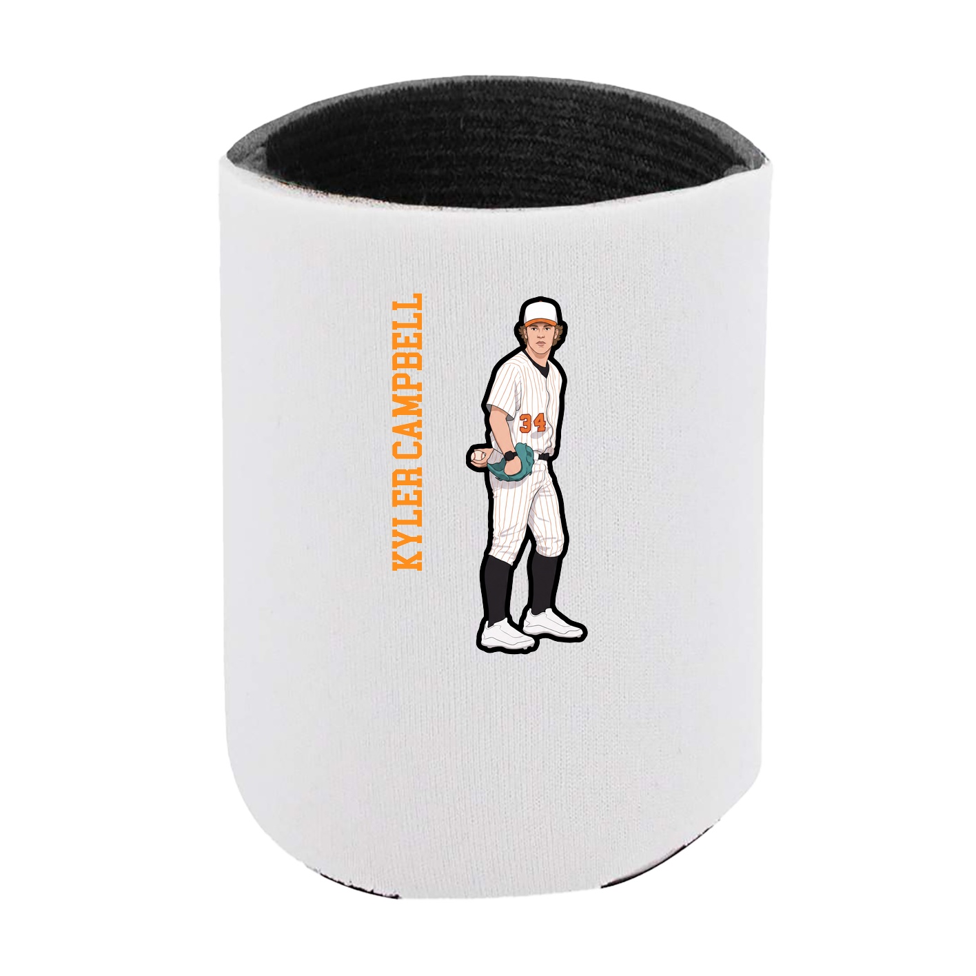 Can Holder — Name Vertical in White