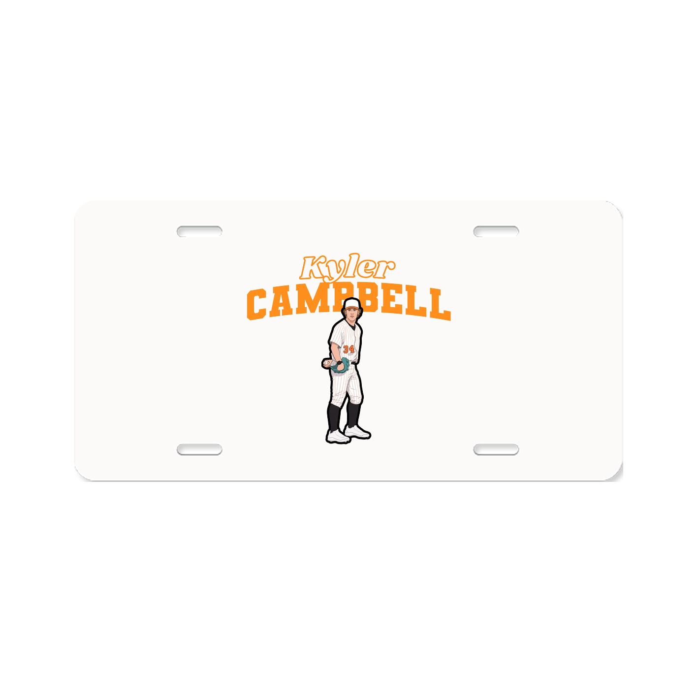 License Plate — Name Arch in Classic
