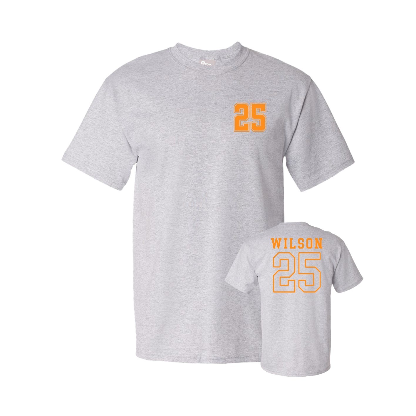 Youth Tee — Chest Back in Grey