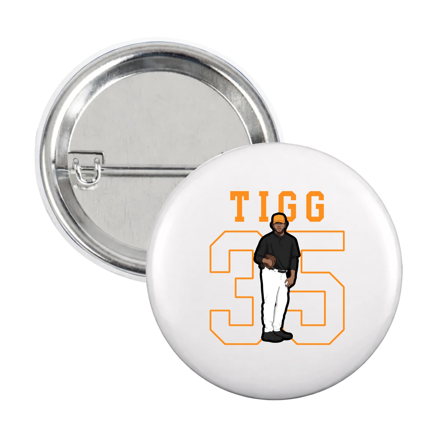 Game Day Button — Shirsey in White