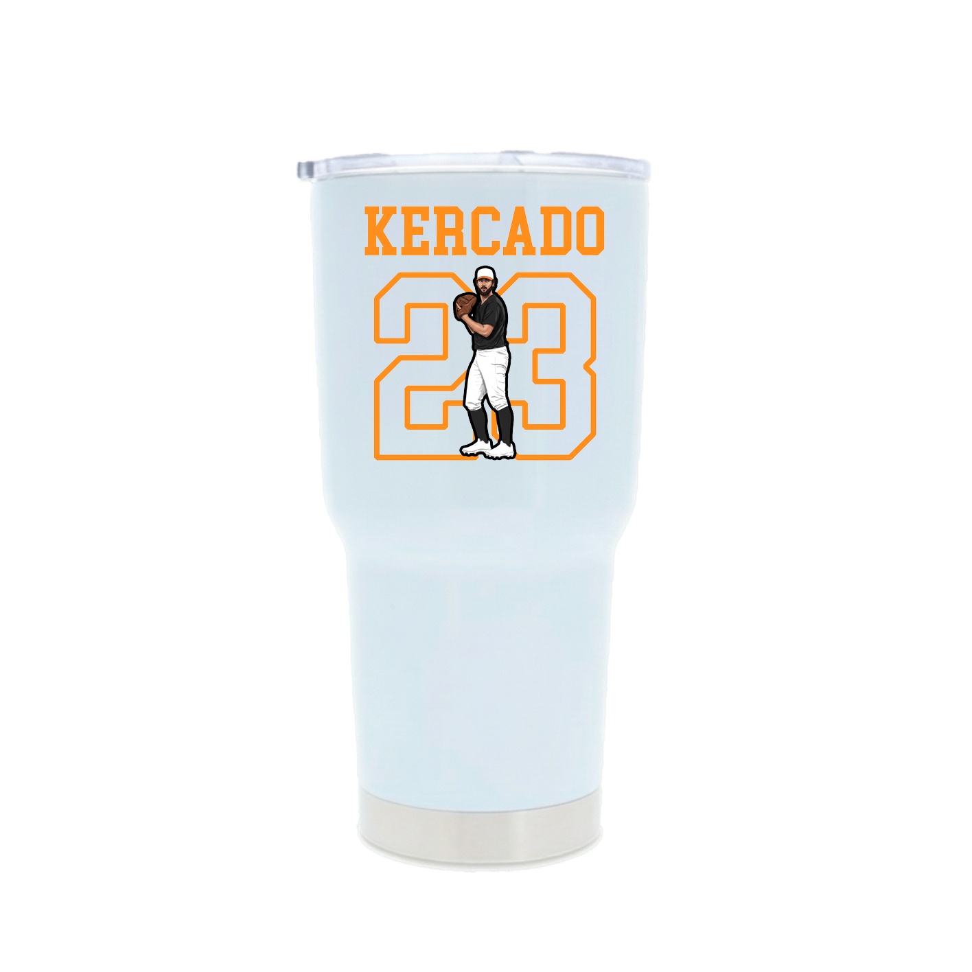 30oz Stainless Steel Tumbler — Shirsey in White