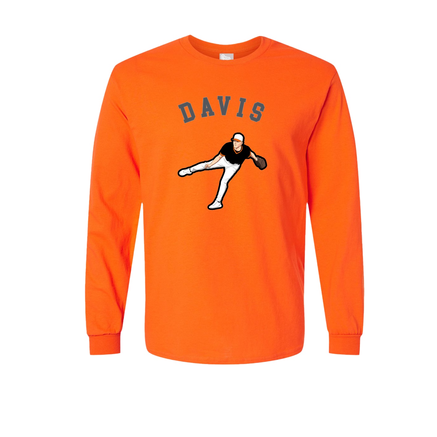 Long Sleeve Tee — Shirsey Arch in Orange
