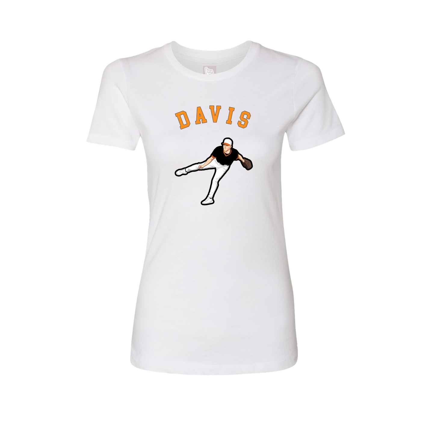 Fitted Women's Tee — Shirsey Arch in White