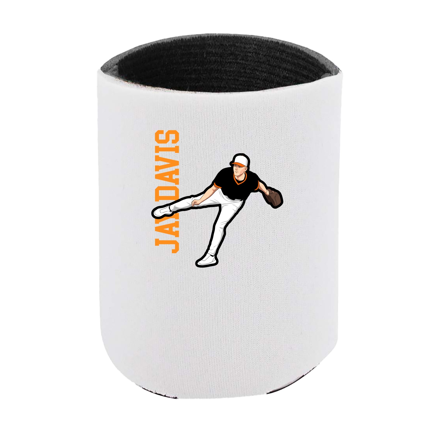 Can Holder — Name Vertical in White