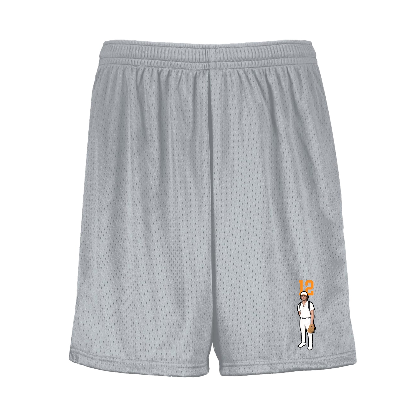 Shorts — Number Top in Silver