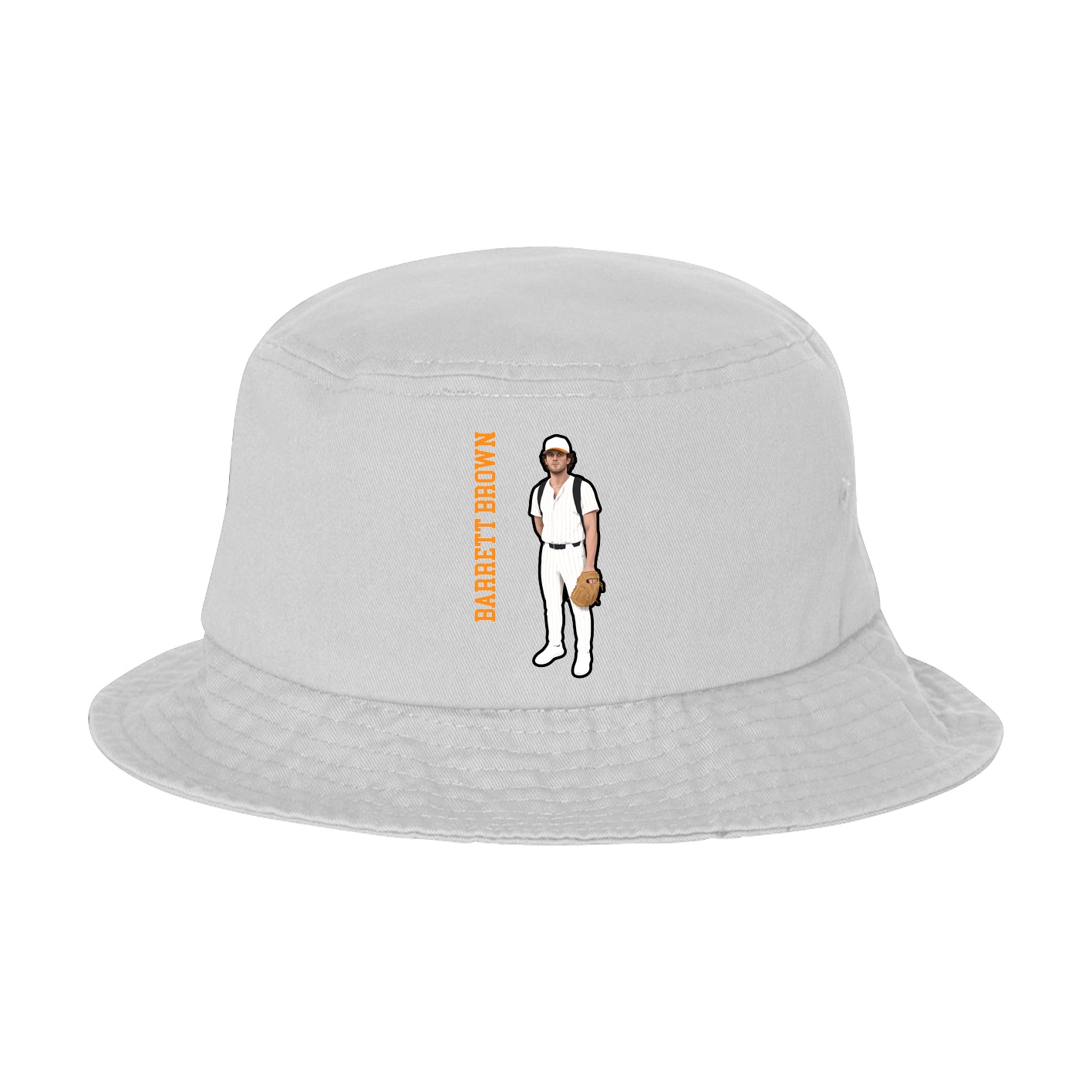 Bucket Cap — Name Vertical in White