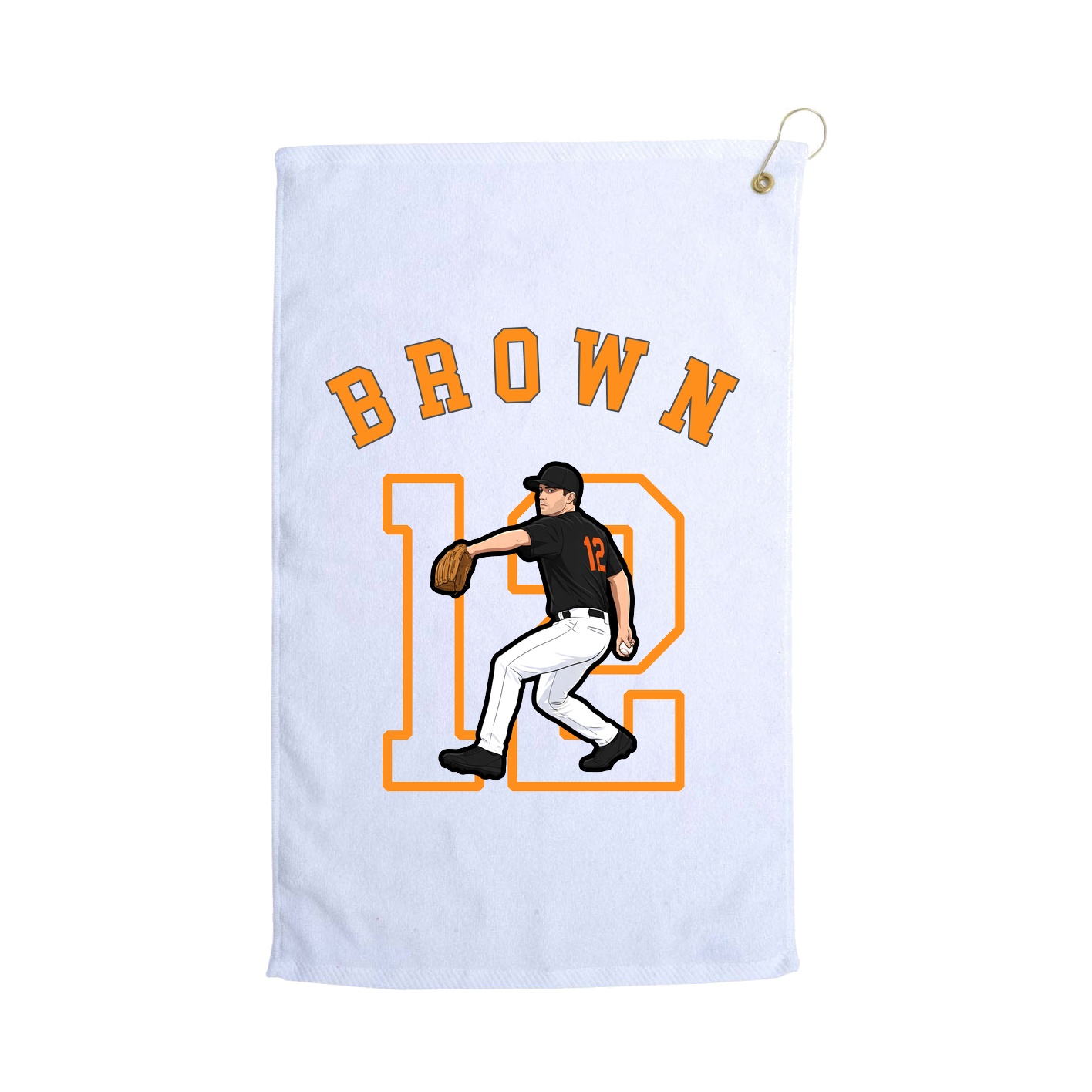 Golf Towel — Shirsey Arch in White