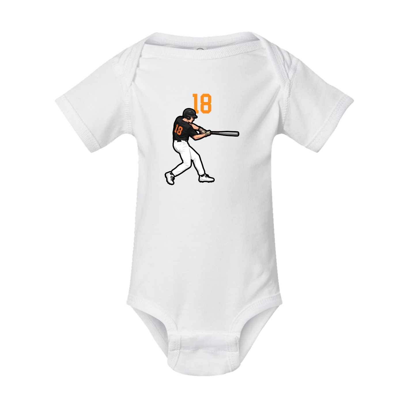 Baby Onesie — Number Top in White