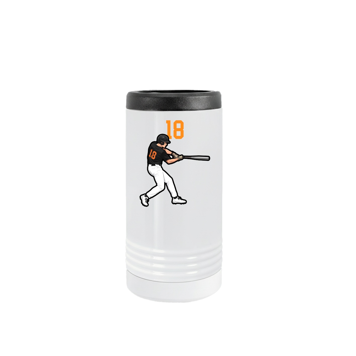 Slim Beverage Holder — Number Top in White