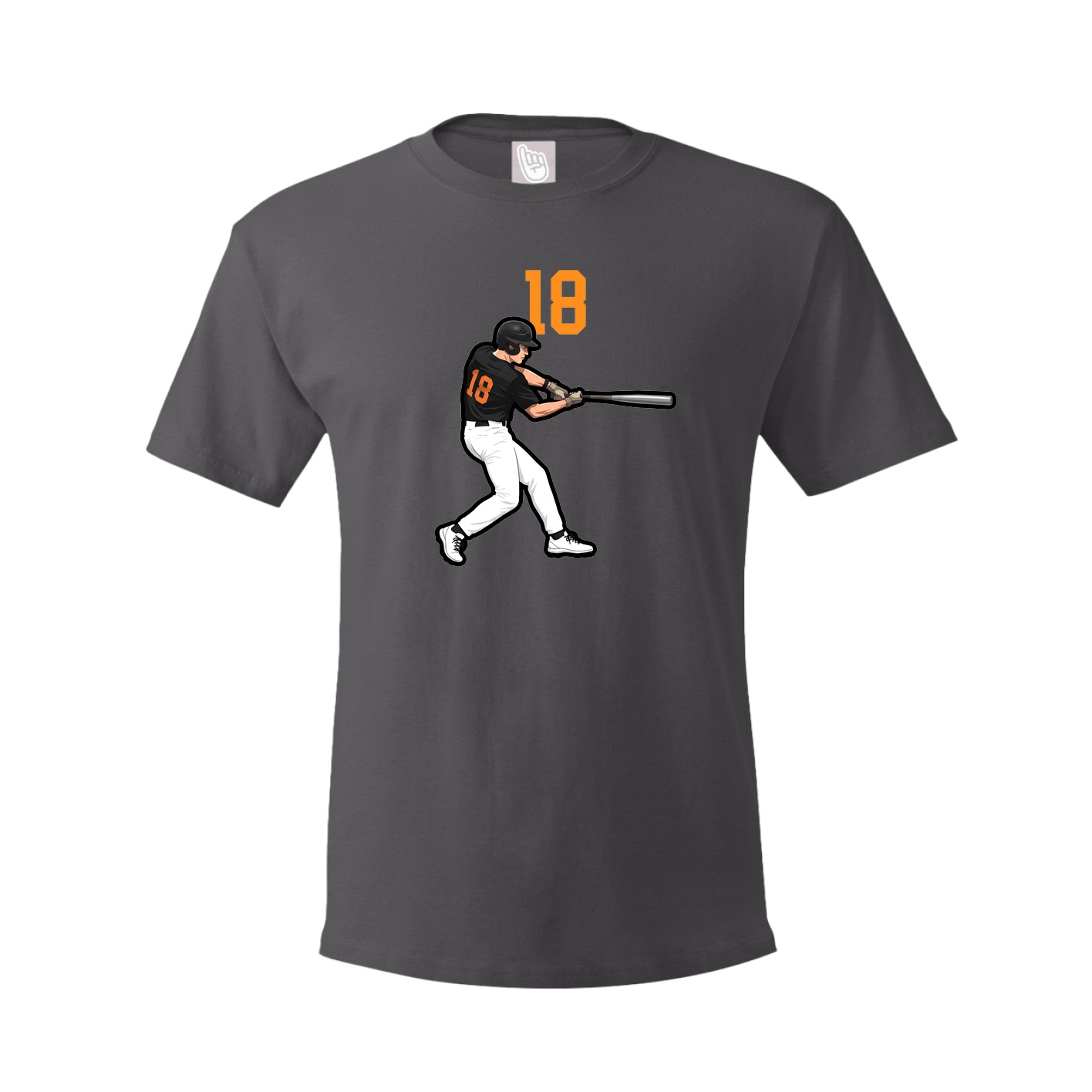 Tee — Number Top in Grey