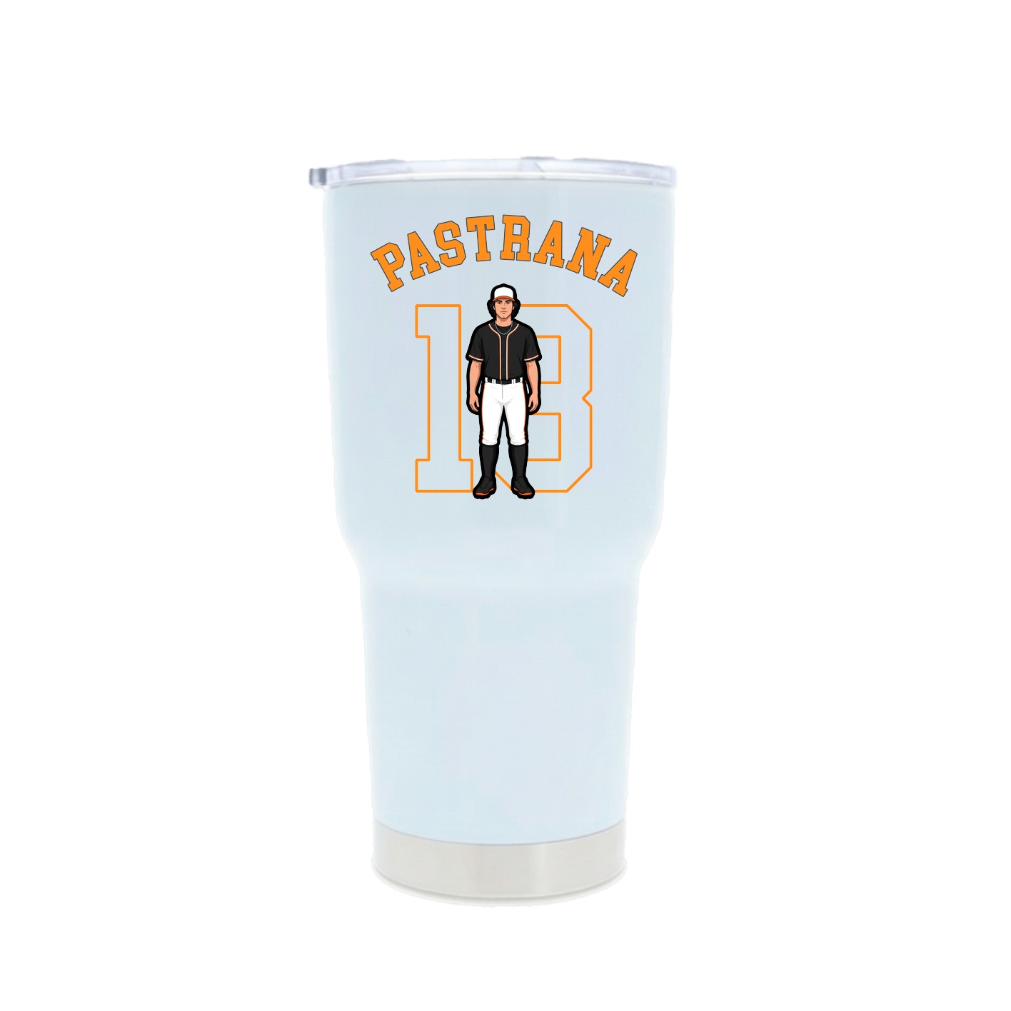 30oz Stainless Steel Tumbler — Shirsey Arch in White