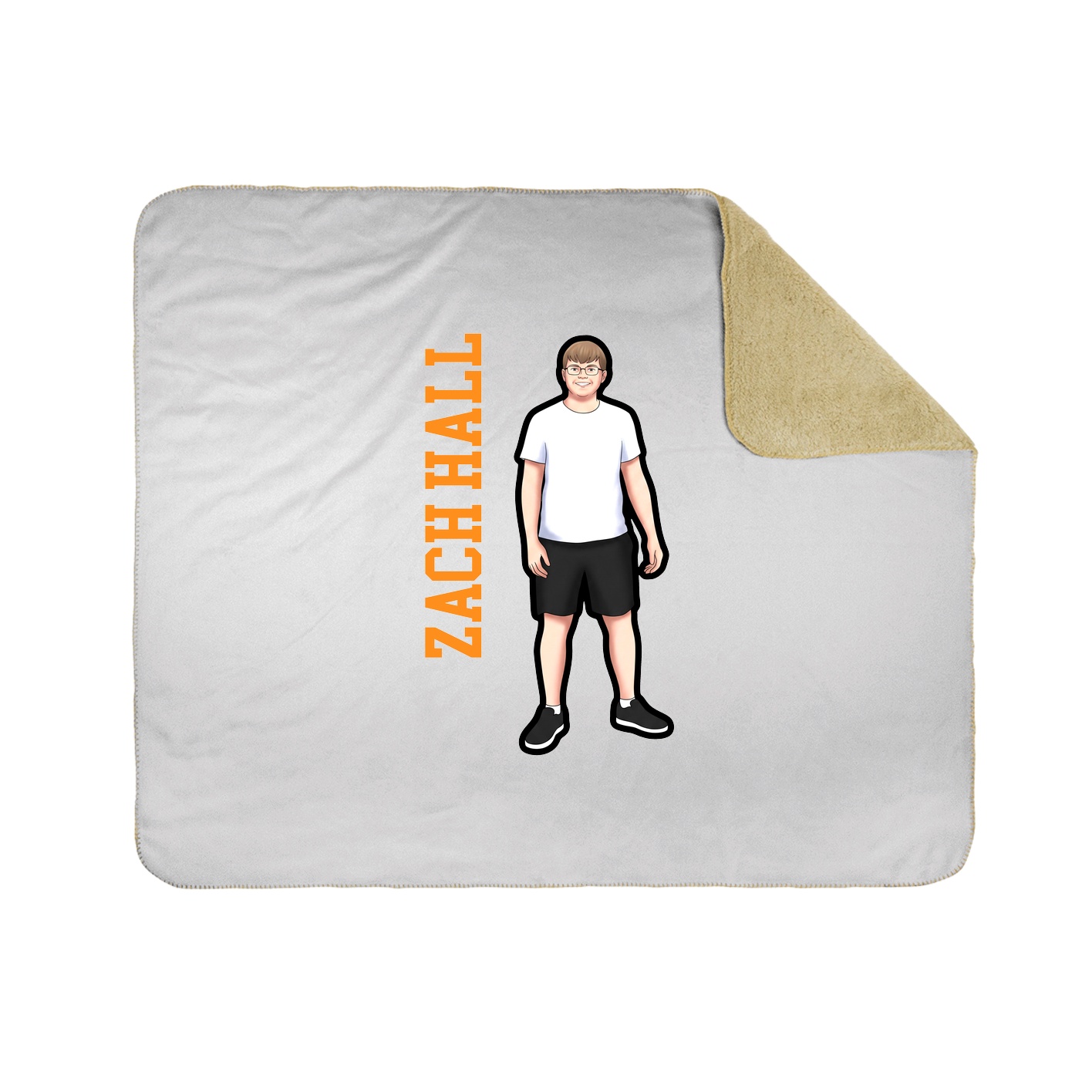 50x60 Sherpa Lined Throw Blanket