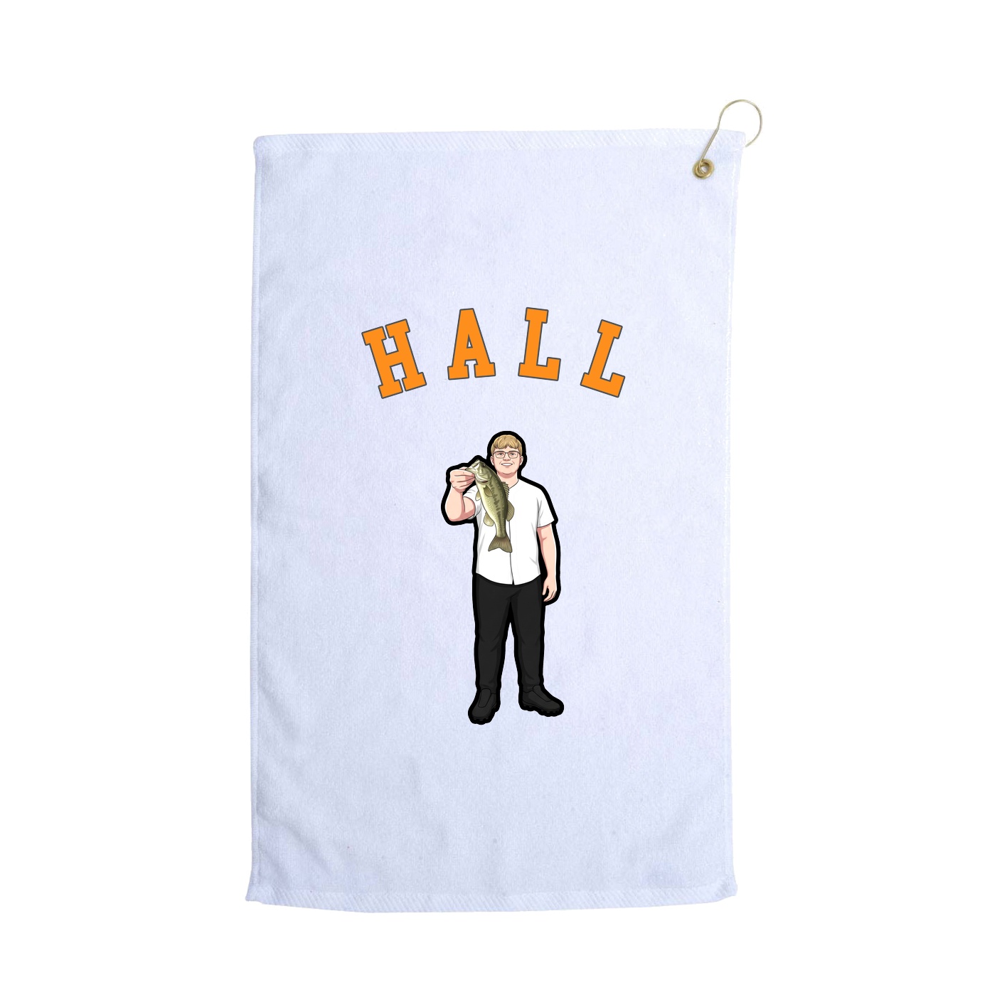 Golf Towel — Shirsey Arch in White