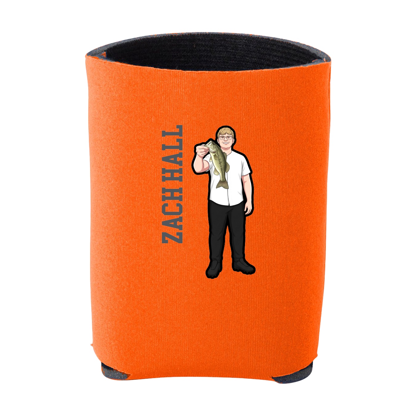 Can Holder — Name Vertical in Orange