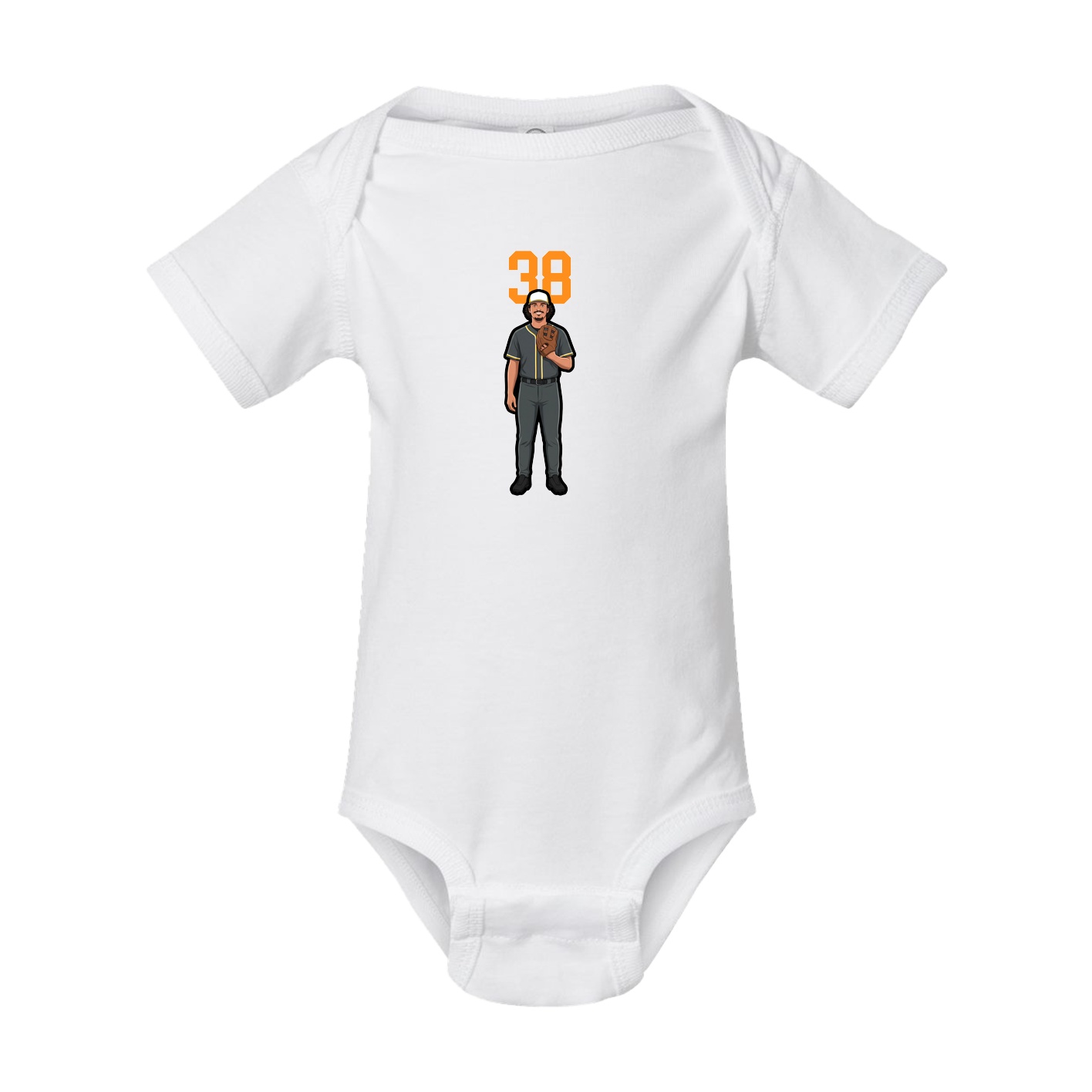 Baby Onesie — Number Top in White
