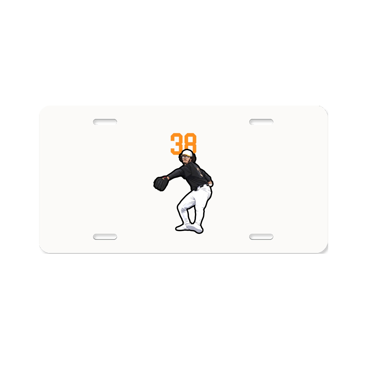 License Plate — Number Top in Classic