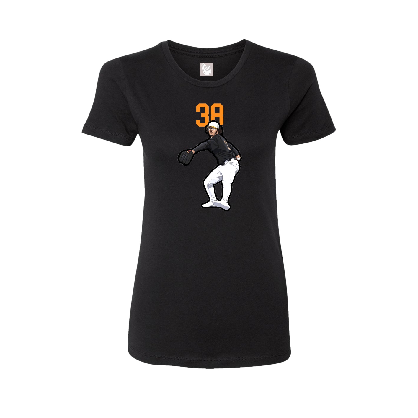 Womens Tee — Number Top in Black