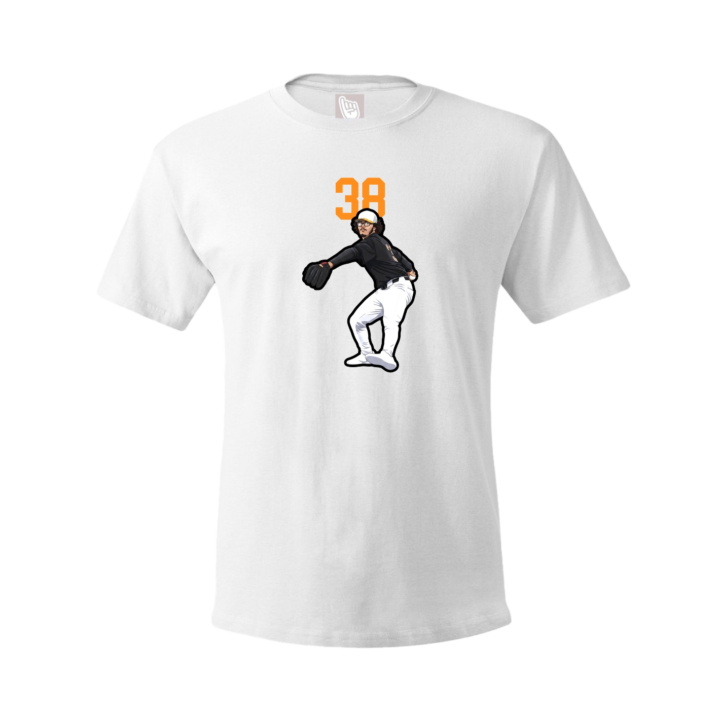 Youth Tee — Number Top in White