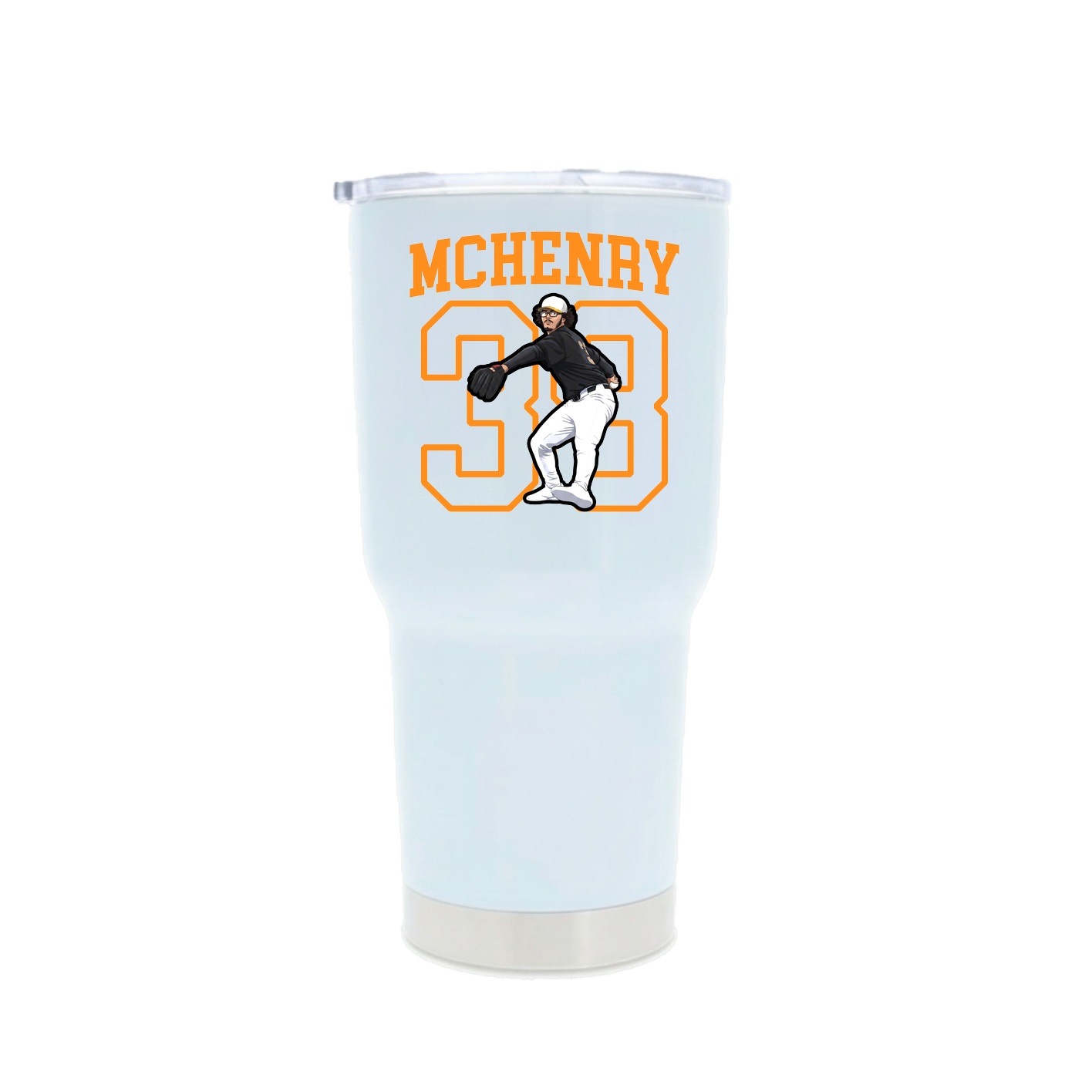 30oz Stainless Steel Tumbler — Shirsey in White