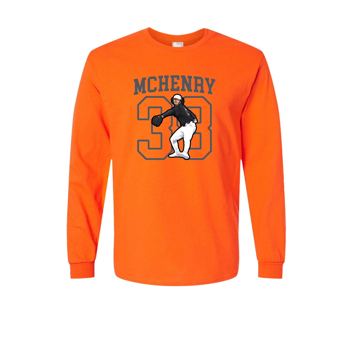 Long Sleeve Tee — Shirsey in Orange