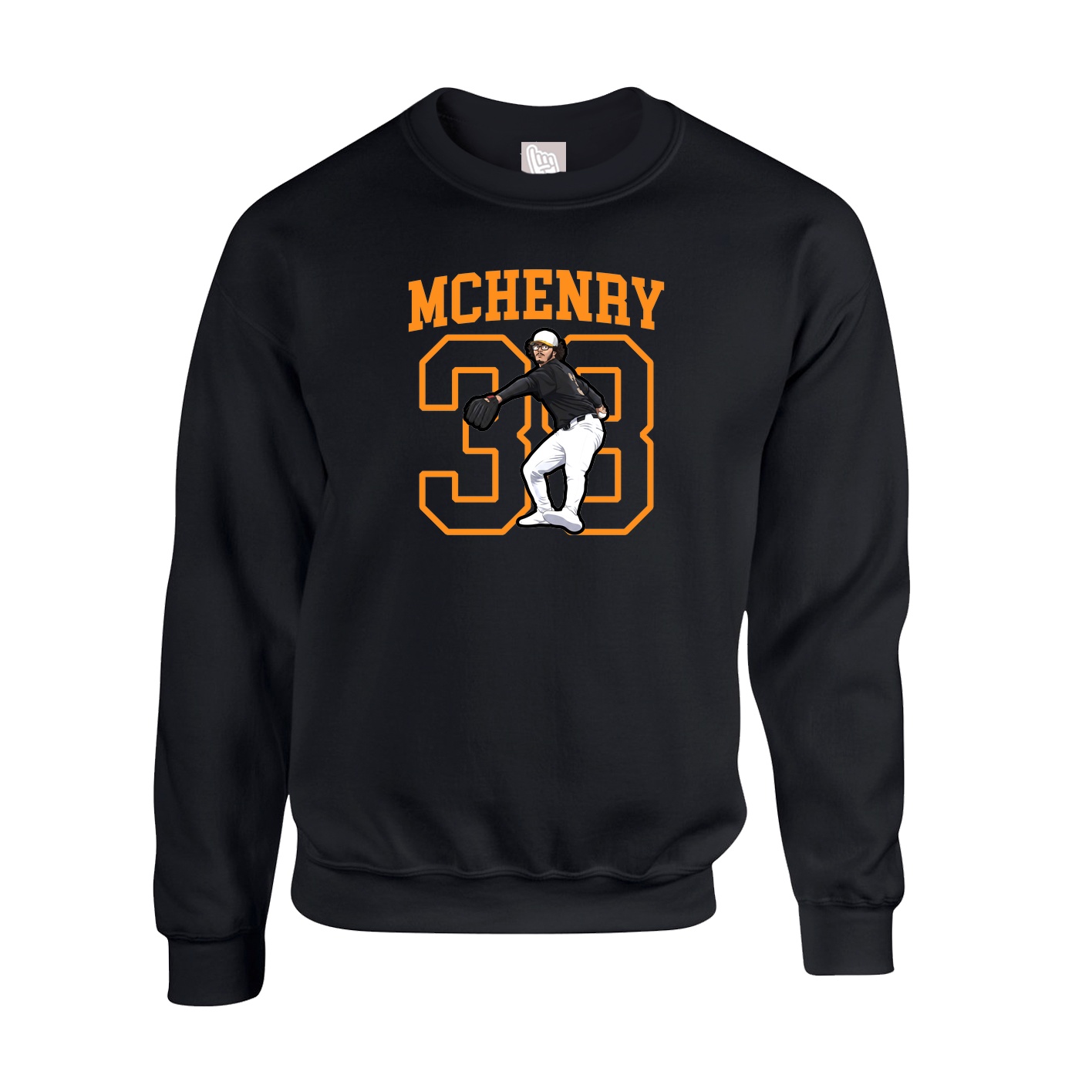 Fleece Crew — Shirsey in Black