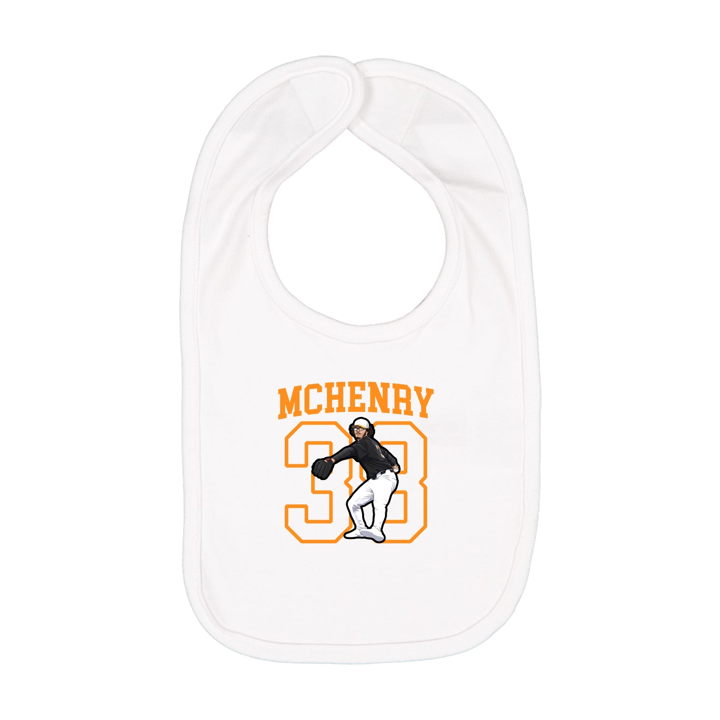 Infant Bib — Shirsey in White