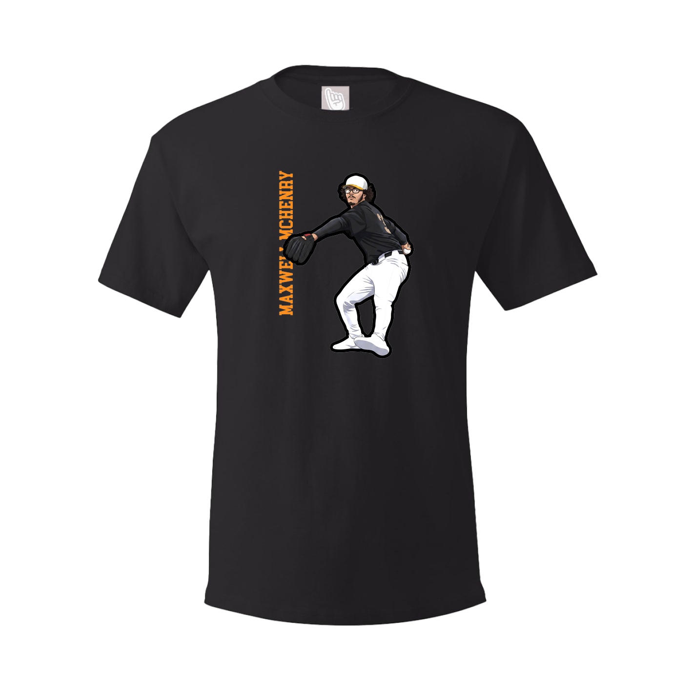 Tee — Name Vertical in Black