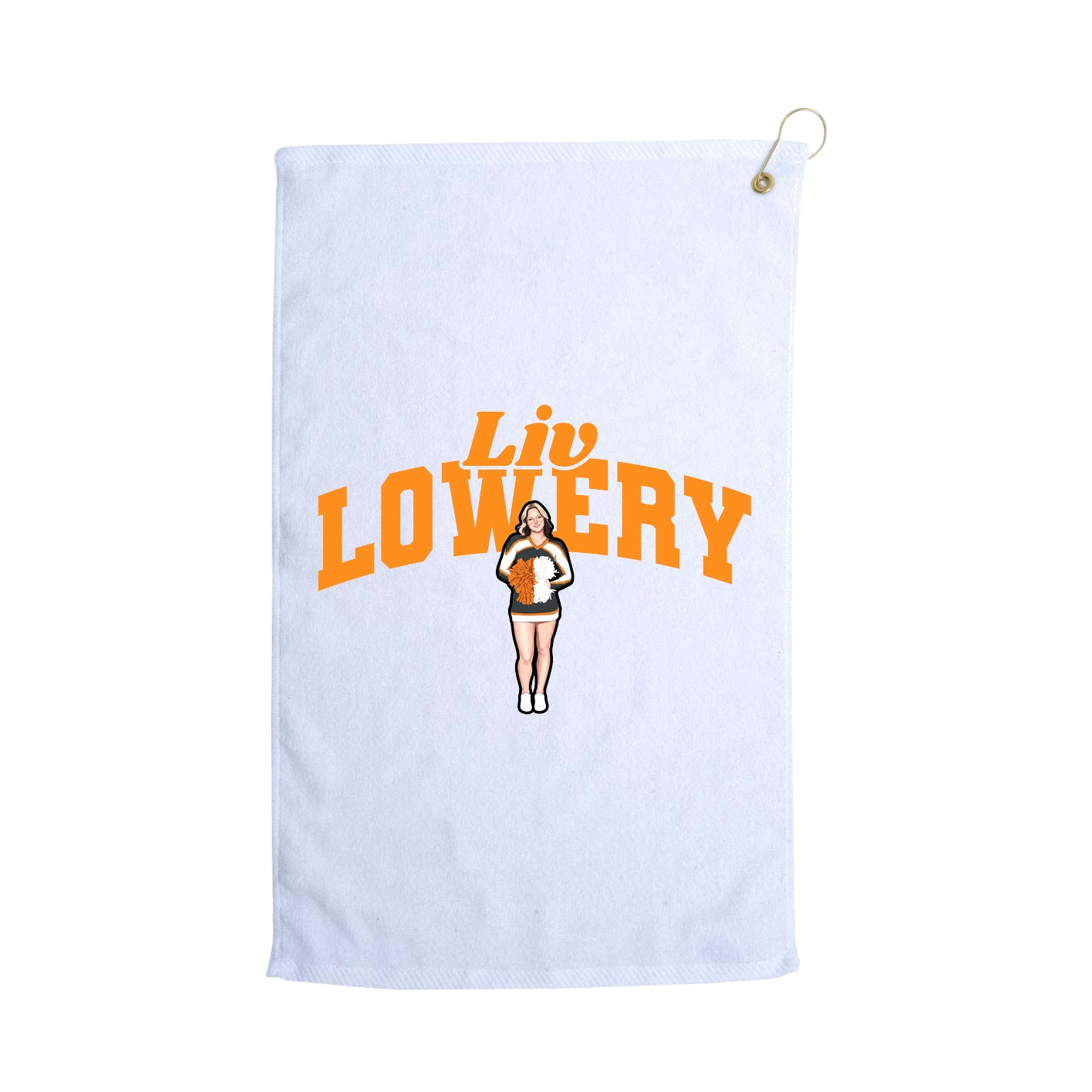 Golf Towel — Signature Arch in White