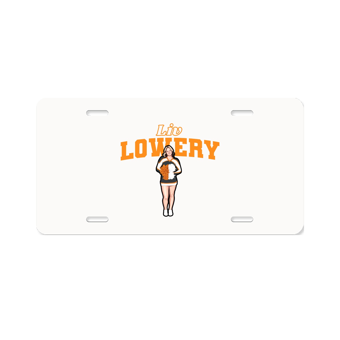 License Plate — Name Arch in Classic