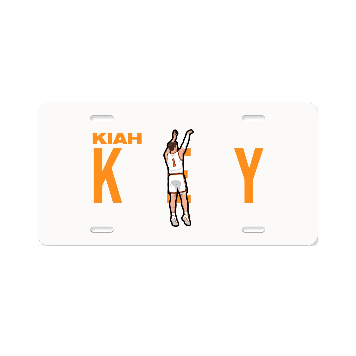License Plate — Player Name in Classic